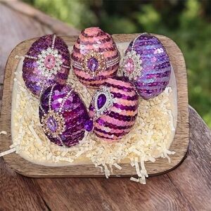 Sequence Egg Set 5, Kanzashi Easter Eggs| Spring Decorations, Easter Kanzashi